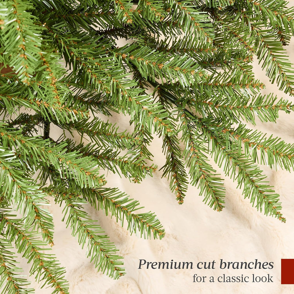 Premium Nordic Fir Christmas Tree, Unlit Artificial Full Hinged Realistic Holiday Decoration w/ 3,500 Branch Tips