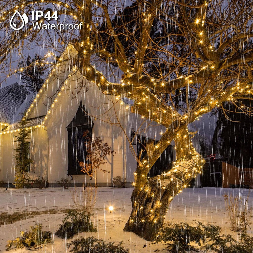328 FT 1000 LED Christmas Lights, Waterproof Christmas Lights Outdoor with 8 Modes&Timer, Plug in Fairy Light