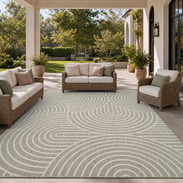 Outdoor Rug-Patio Rug 8x10 ft Polypropylene Indoor Outdoor Rugs Outdoor Carpet Deck Balcony Porch, Textured Weave