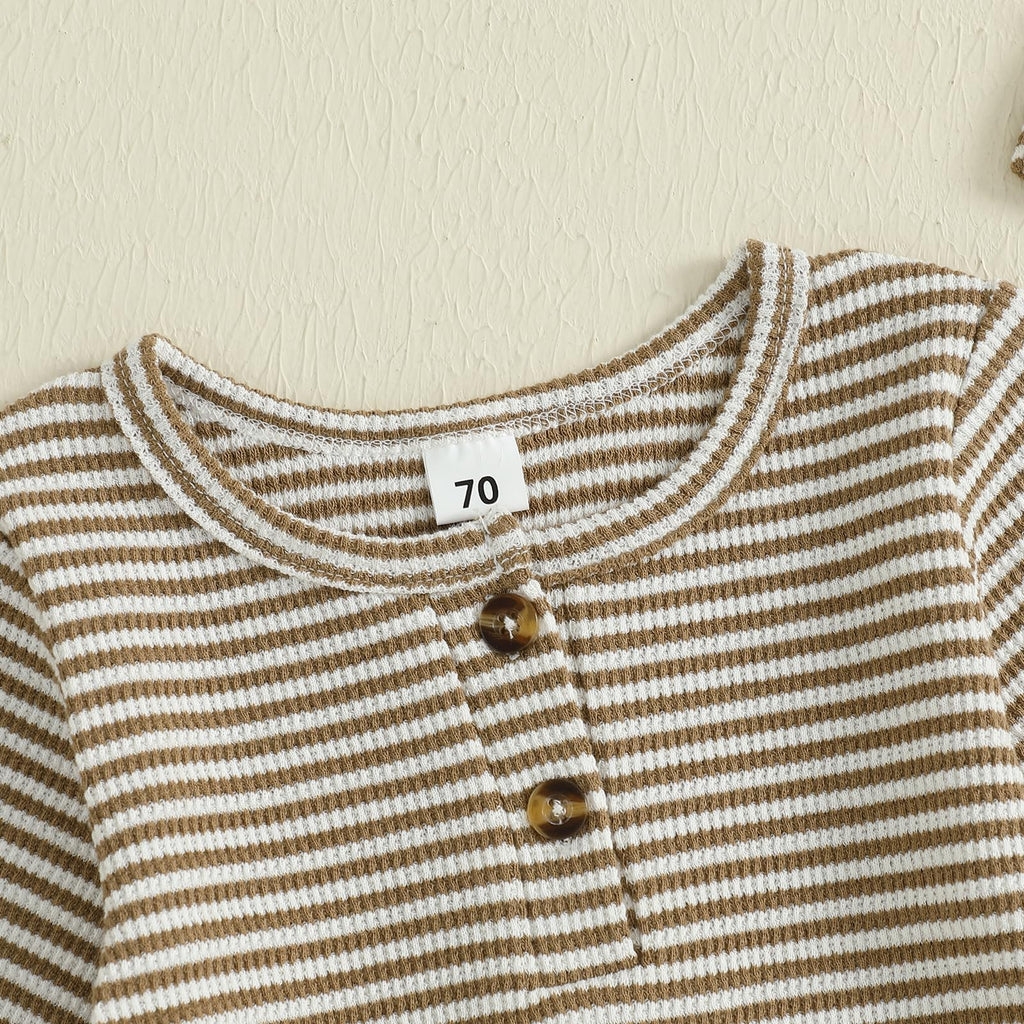 Newborn Baby Boy Romper Coming Home Outfit Infant Long Sleeve One Piece Jumpsuit Fall Winter Clothes (Long Sleeve