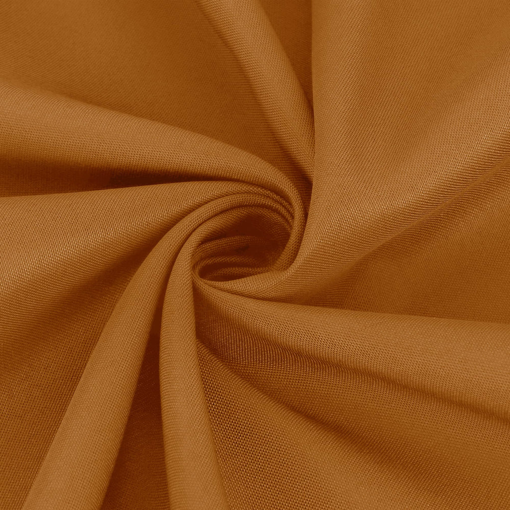 Round Tablecloth 90 Inch Light Brown Fall Table Cloth, Bronze