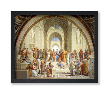 Vintage Raphael Poster - Retro The School of Athens Print - Fresco Art - Renaissance Art - Gift for Men & Women