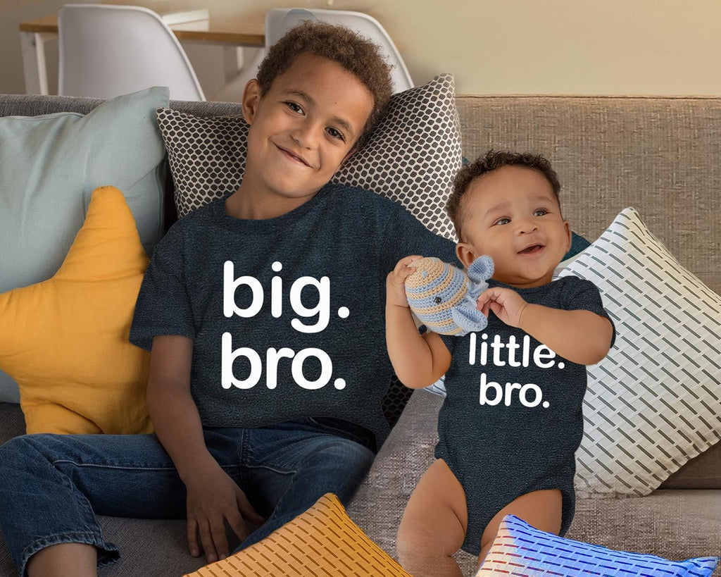 Big bro Little bro Outfits Big Brother Little Brother Sibling Boys Matching Gifts Baby Set
