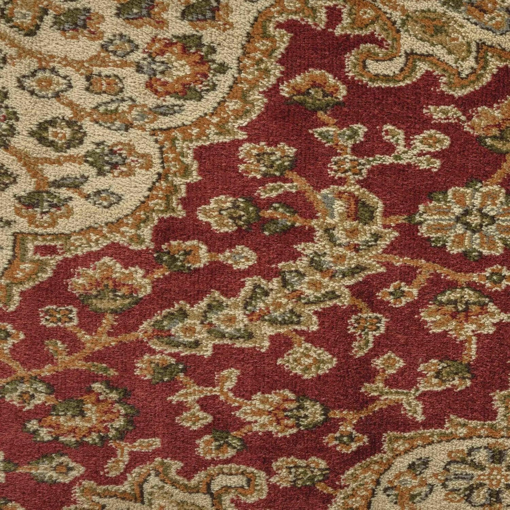 Dynamix Royalty Medallion Traditional Area Rug, Red/Ivory, 7'8"x10'4"