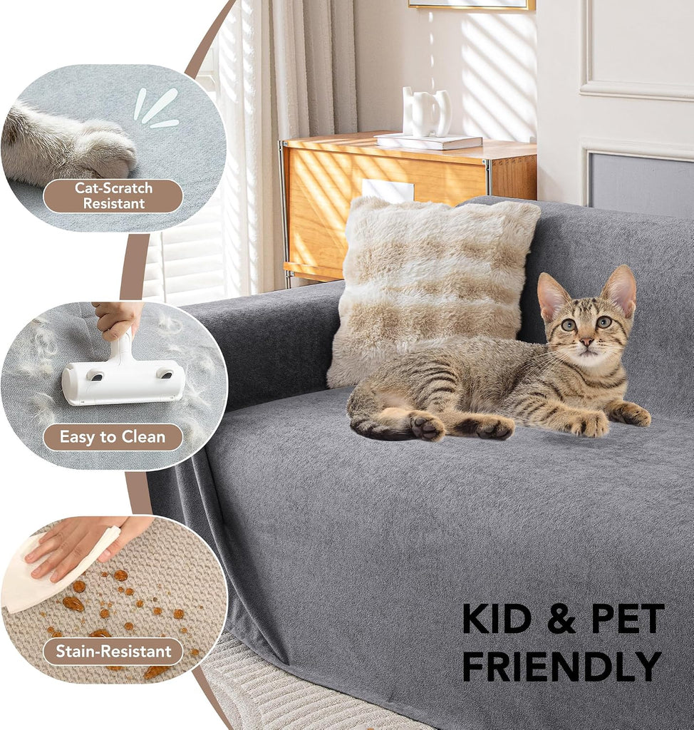 Waterproof Chair Couch Cover, Cat Scratch Single Sofa Covers