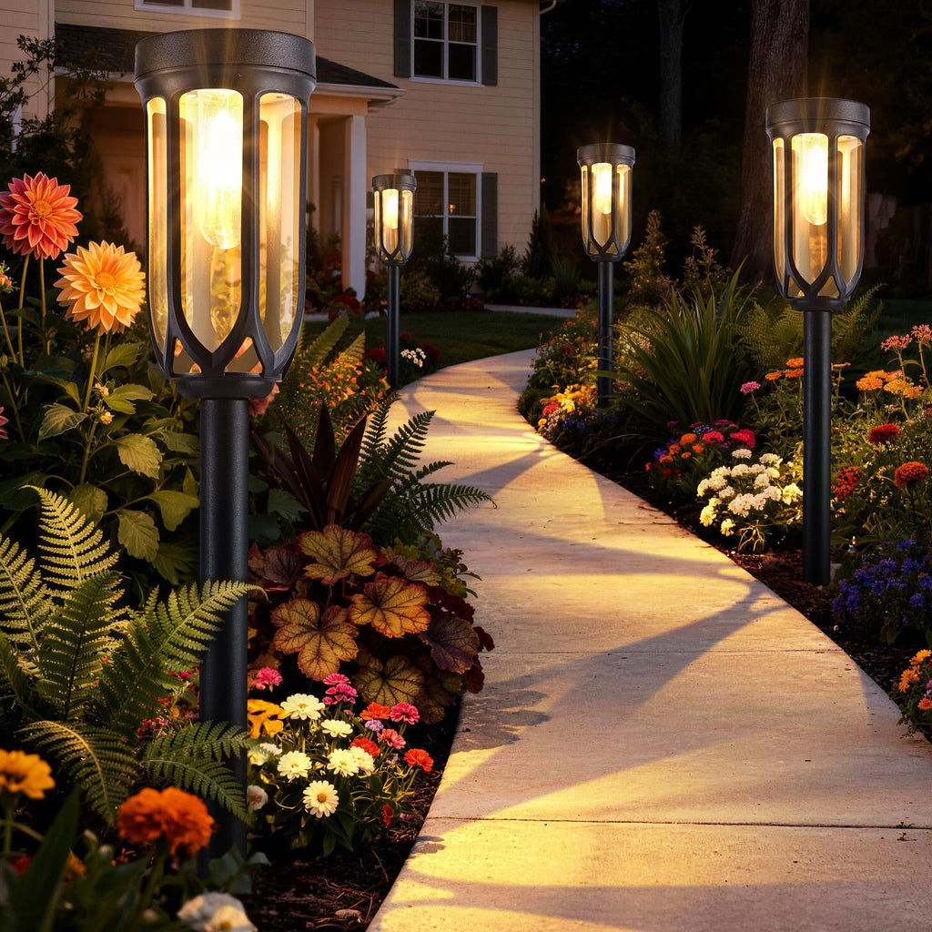 8 Pack Solar Pathway Lights,Warm White