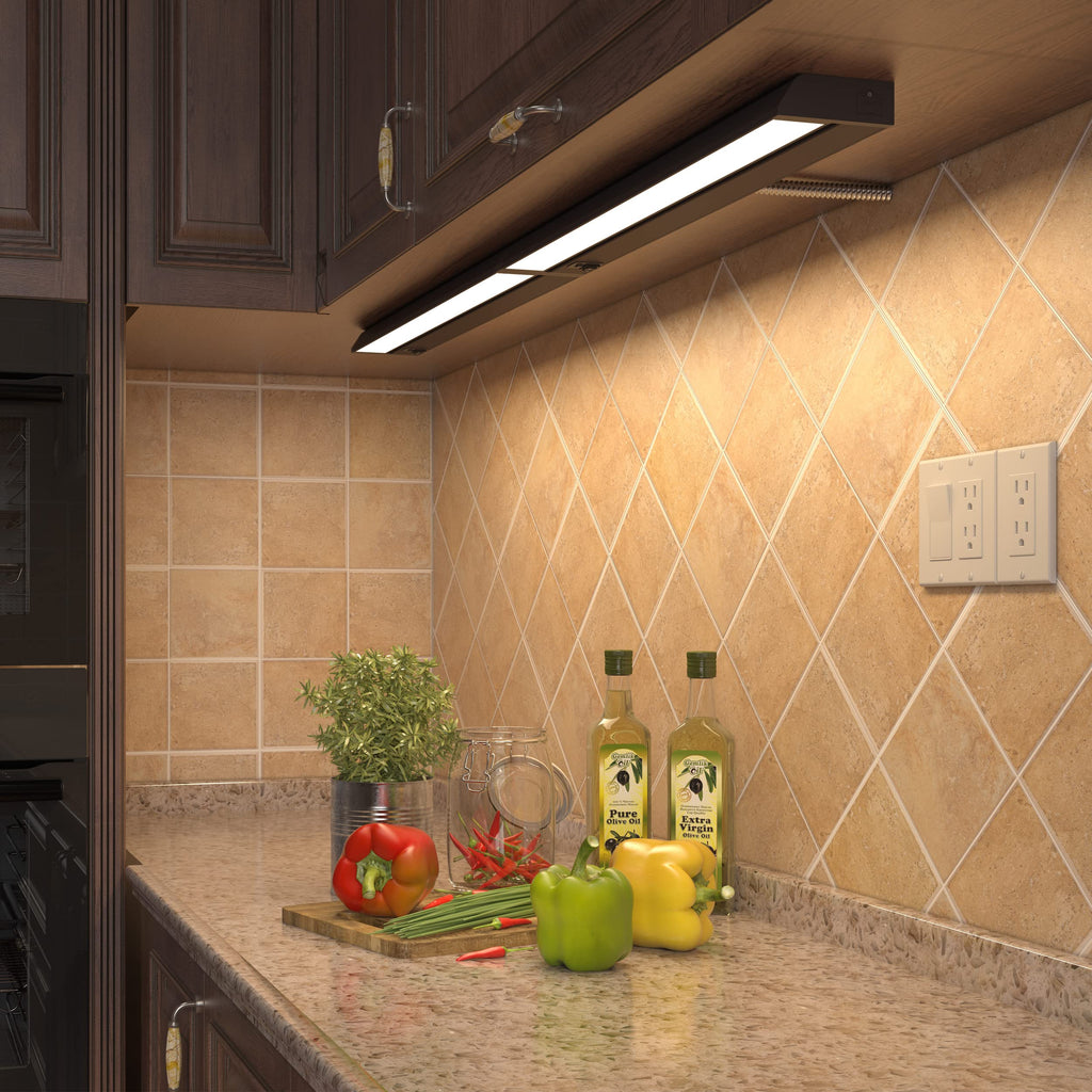 Swivel LED Under Cabinet Light, 3-CCT Selectable, Bronze