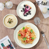 Dinnerware Sets for 8, 24-Piece Stoneware Plates and Bowls Set, Modern Kitchen Dinning Dishware