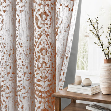 Black Out Curtains 63 Inch Long Windows,Blackout Bohemian Boho Farmhouse Curtains 63 Inch Length 2 Panels Set - Set of 2
