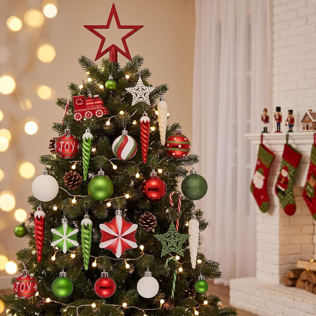 100ct Christmas Ornaments Tree Decorations Set