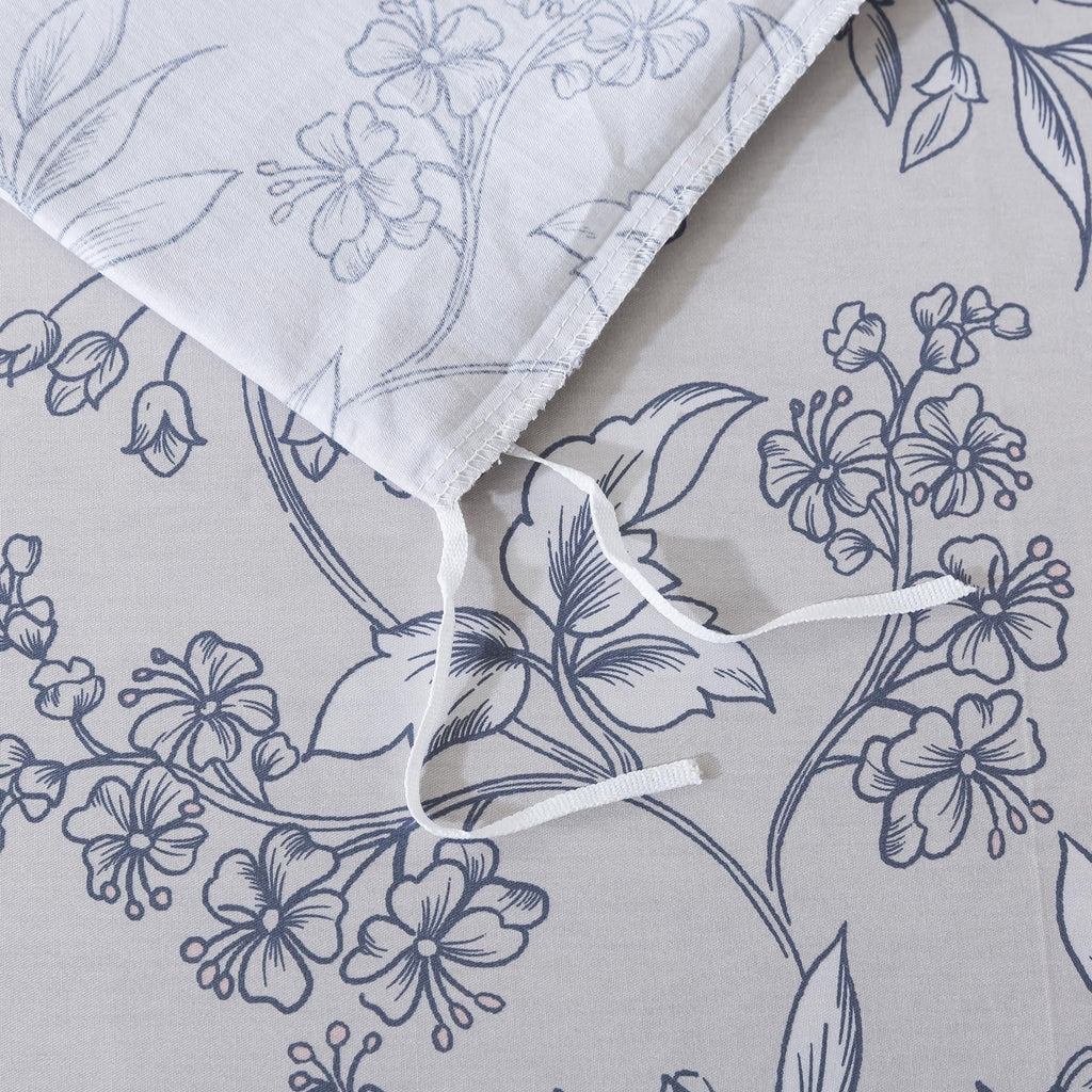 Duvet Cover Set Vintage Peony Floral Bedding Shabby Khaki Floral Quilt Cover Set Rustic Farmhouse Bedding 100%