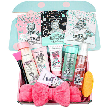 13-Piece Skincare Gift Set for Women & Teen Girls, Facial Care and Self Care Gift Box, At-Home Spa Kit, Birthday Gift