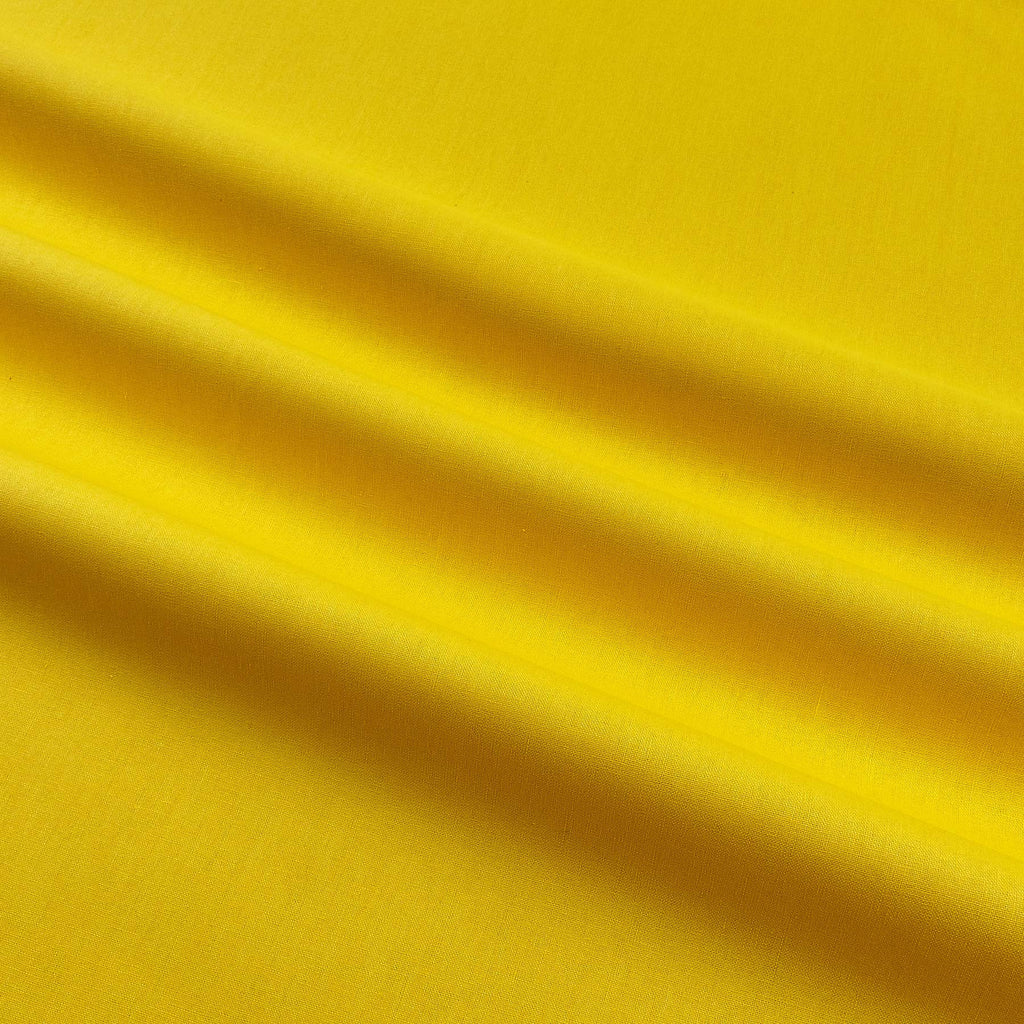 Premium Broadcloth Yellow, Fabric by the Yard