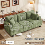 Couches for Living Room, 83" Couch with Soft Deep Seats, Modern Sofa 3 Seater in Corduroy for Apartment