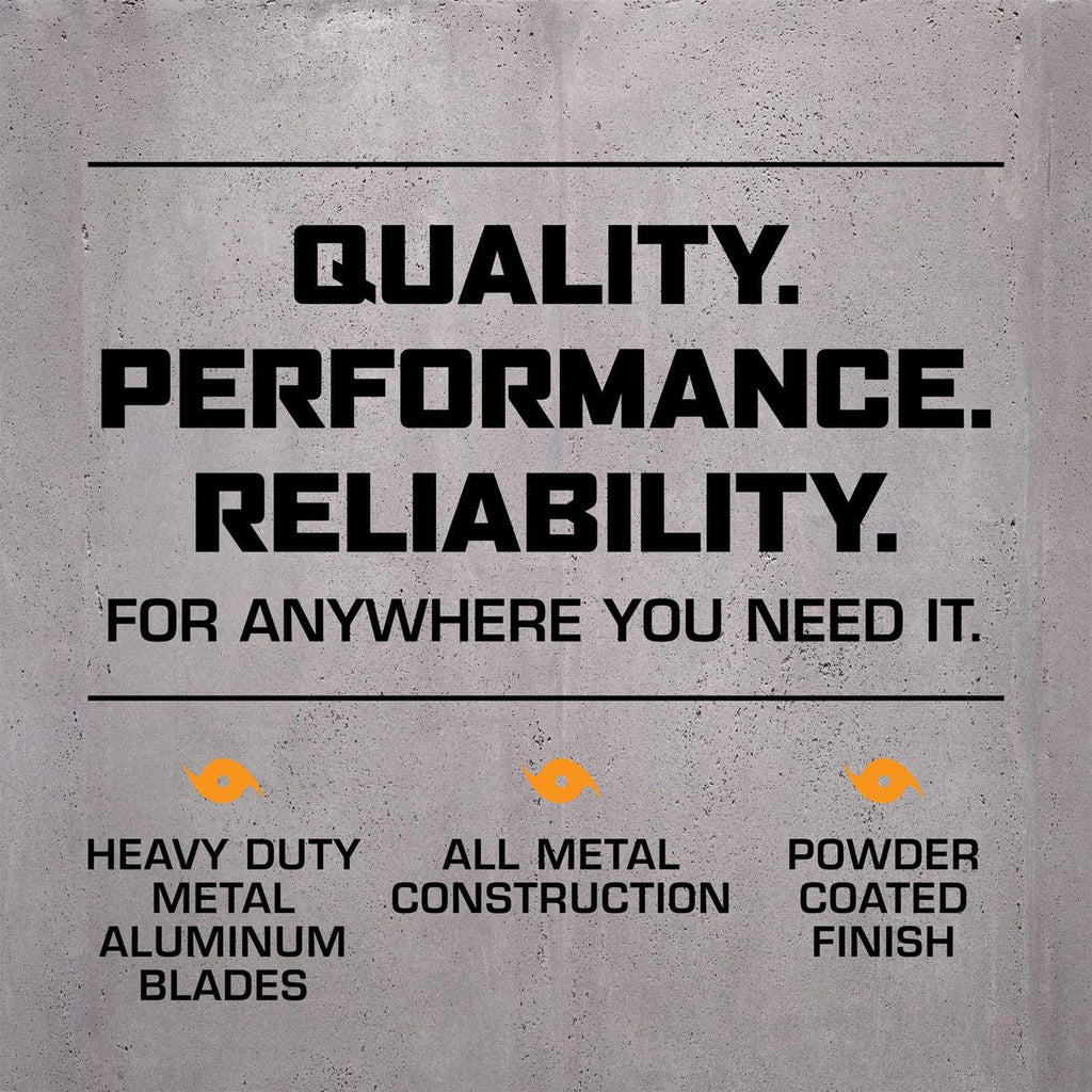 Pro High-Velocity Oscillating Metal Stand Fan, 3 Speeds, 20in