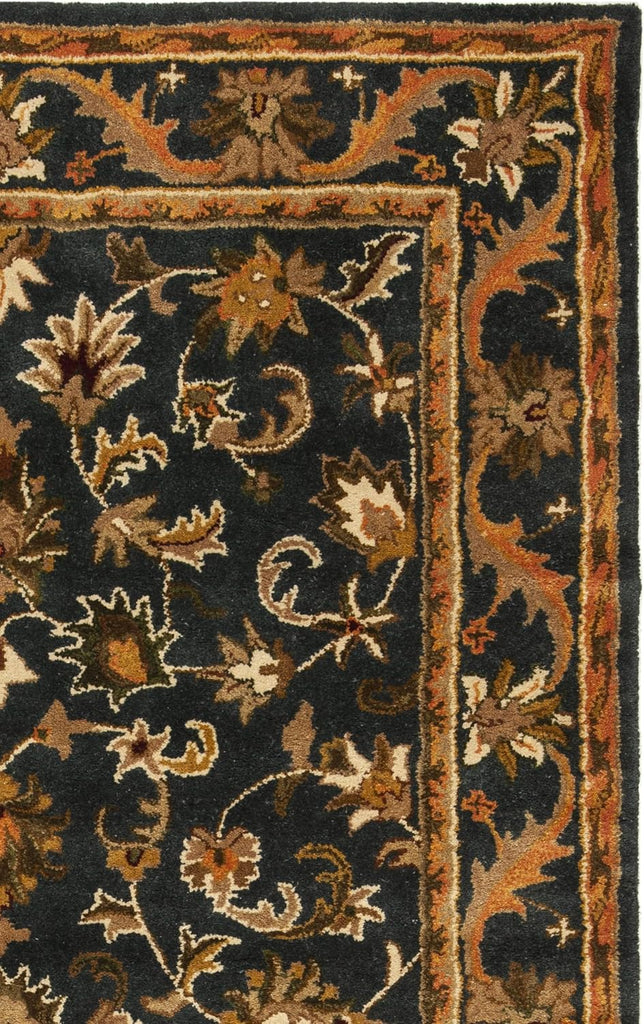Antiquity 9' x 12' Blue/Gold Handmade Traditional Oriental Premium Wool Area Rug