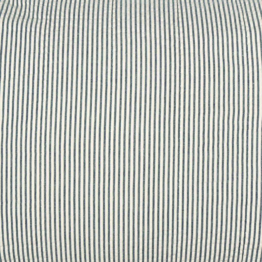 Hatteras Seersucker Blue Ticking Stripe Standard Sham 21x27