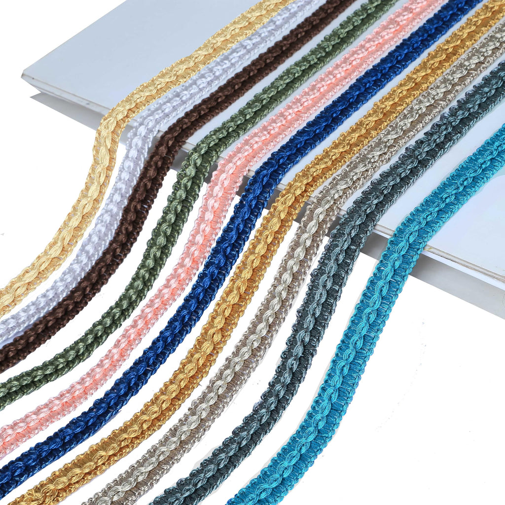 Gimp Braid Trim Cord 1.6 cm/0.63 inch Wide, 10 Yard Fabric Trim