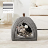 Cat Beds for Indoor Cats - 2 in 1 Cat Cave House Tent for Kittens and Small Pets with Removable Washable Cushioned