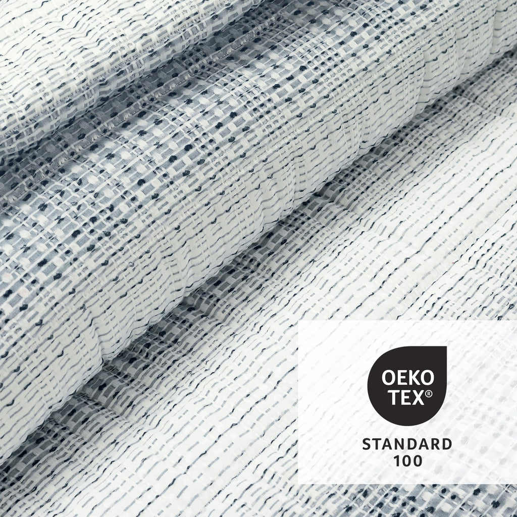 Yarn Dyed Textured Stripe Waffle Quilt Set, 3 Piece Set, Navy & White - Soft Waffle Bedding Set - Blue Quilt