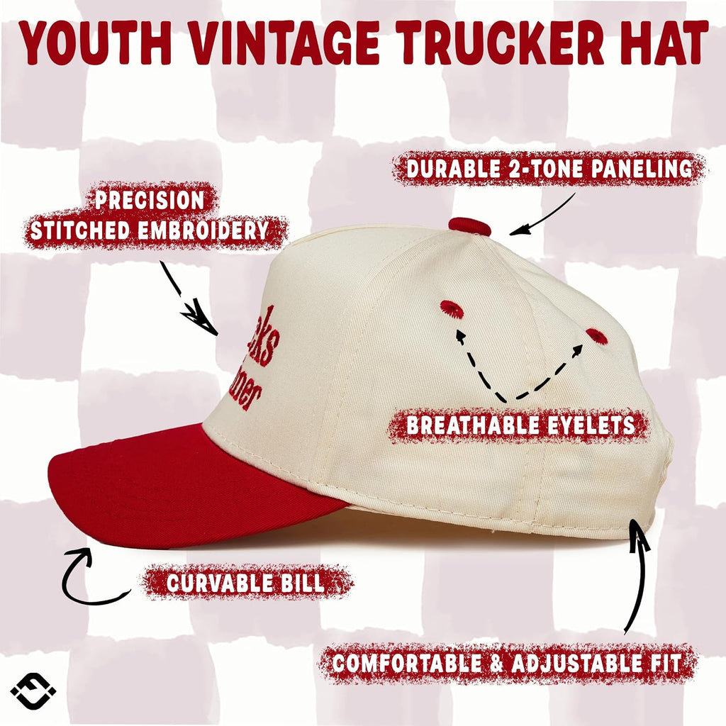 Kids 2 Tone Trucker Snapback Hat for Baby Toddler & Children