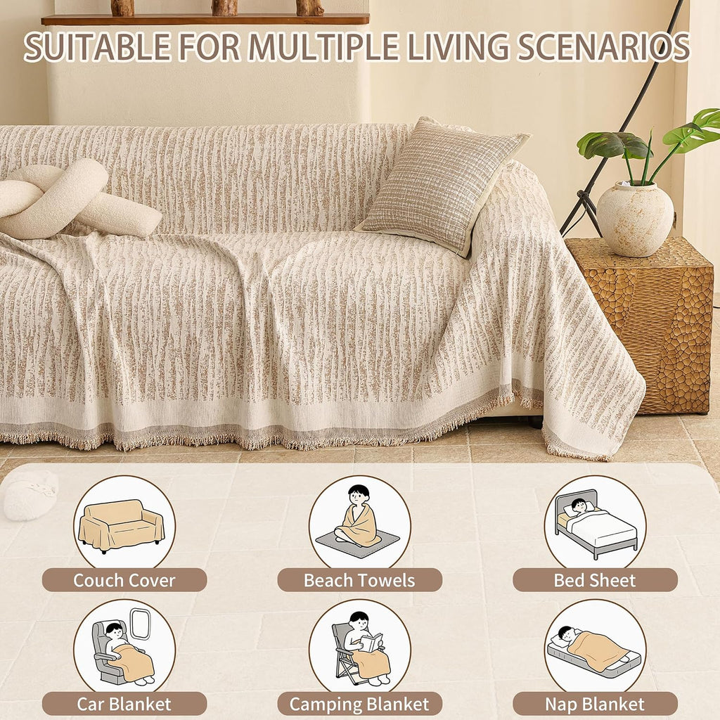 Couch Covers for Dogs 3 Cushion Reversible, Sofa Cover Washable, Loveseat Slipcovers for Pet, Furniture Protector