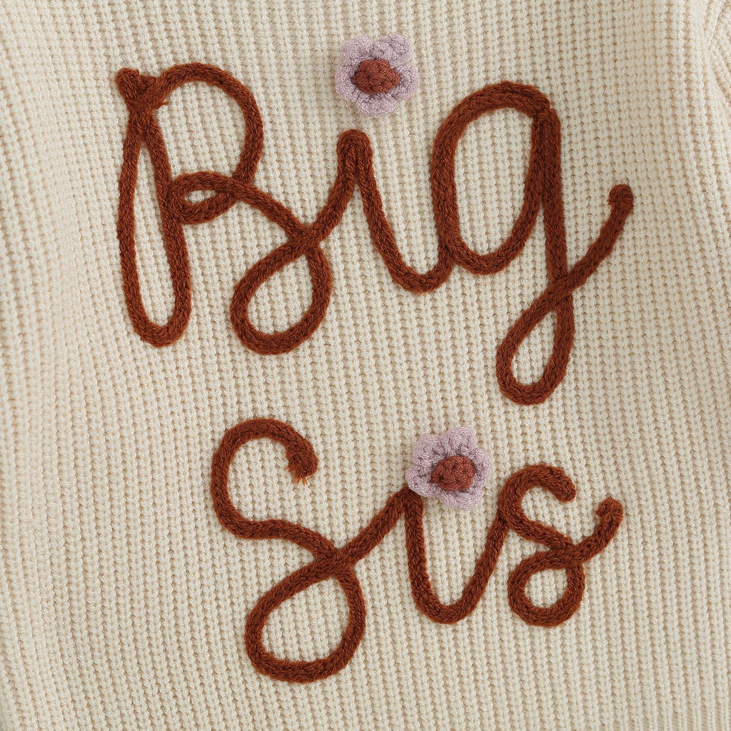 Big Sister Little Sister Matching Outfits Toddler Girl Sweater, BB