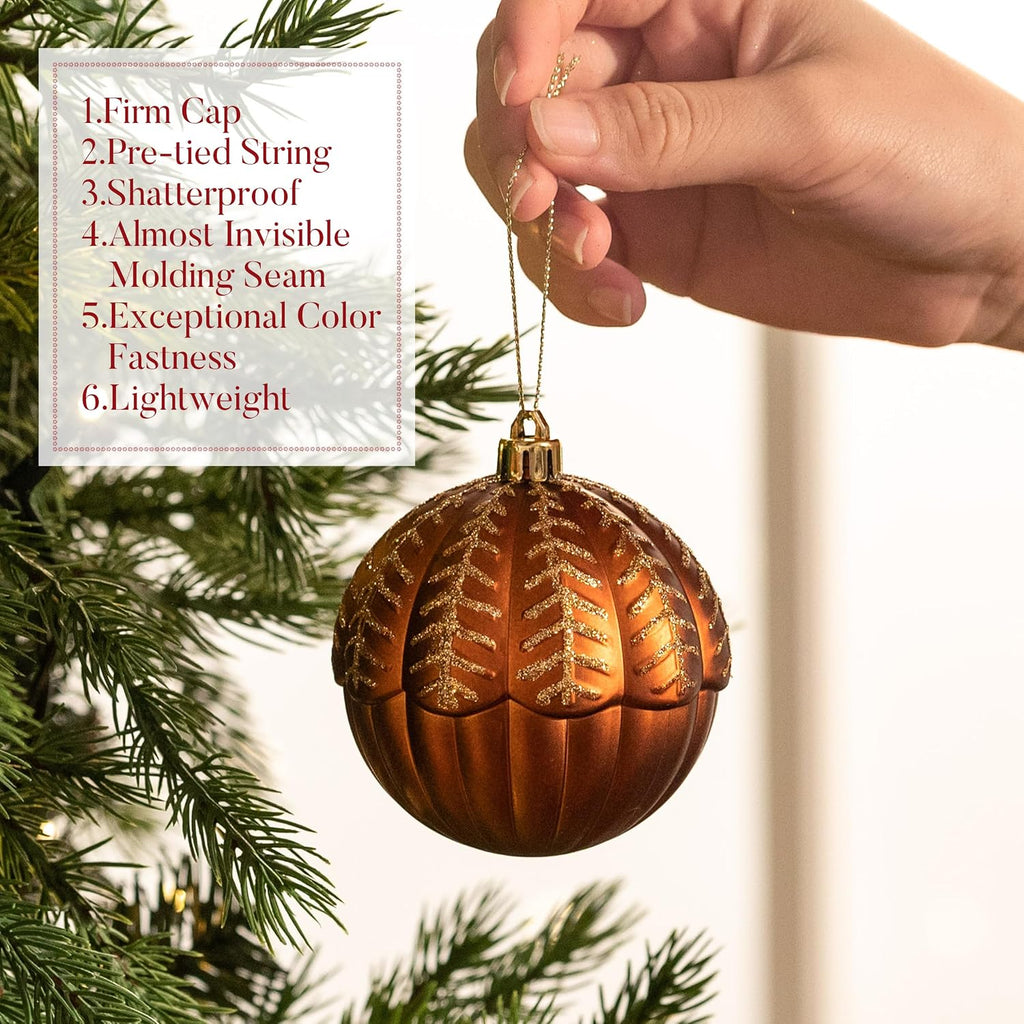 16ct Christmas Tree Decorations Ball Ornaments 3.15 Inches