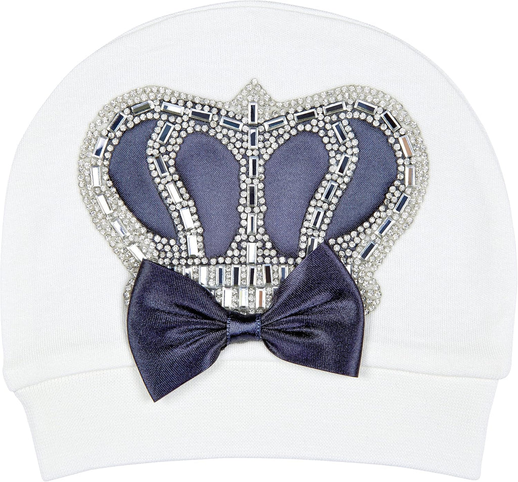 Baby Boy Jewels Crown Tuxedo Outfit Layette 5 Piece Gift Set