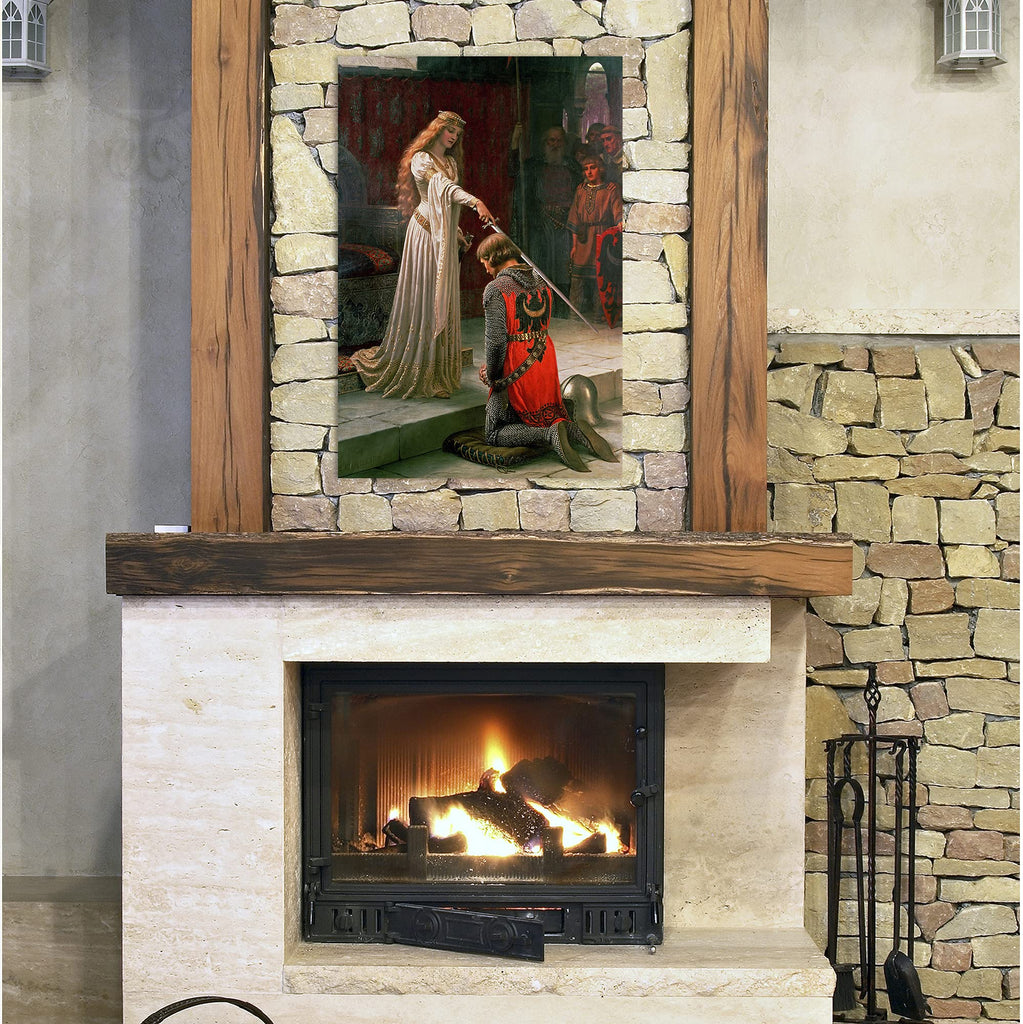 The Accolade (1901) by Edmund Leighton, Canvas Print