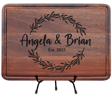 Custom Bamboo Cutting Board, Customized Christmas, Birthday Gift, Newly Named Wedding Gifts for Couples 2026