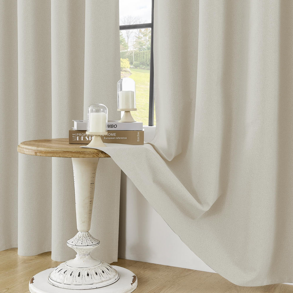 Birch Blackout Curtains 90 Inches Long 2 Panels