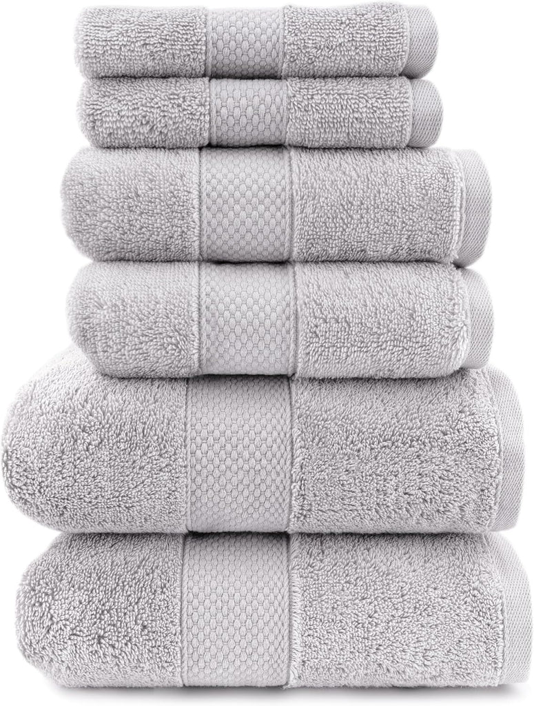 Loft Egyptian Cotton Turkish Bathroom Towels Set, Soft & Absorbent, Ideal Quick Dry Luxury Hand & Large Bath Towels