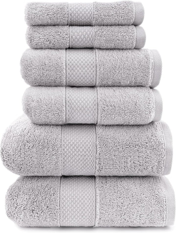 Loft Egyptian Cotton Turkish Bathroom Towels Set, Soft & Absorbent, Ideal Quick Dry Luxury Hand & Large Bath Towels