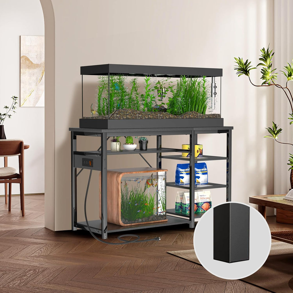 40-50 Gallon Fish Tank Stand With Power Outlets for Aquarium Stand