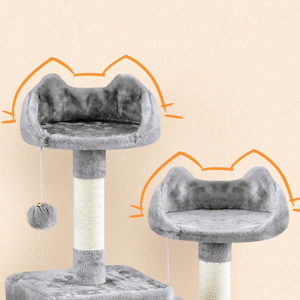 82.5in Tall Cat Tree for Large Cats, Sturdy Multi-Level Condo