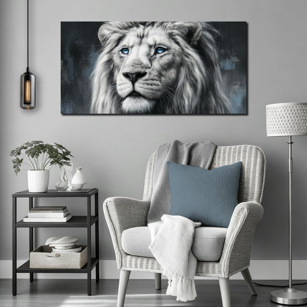 Lion Canvas Print Picture Striking Wildlife Wall Art