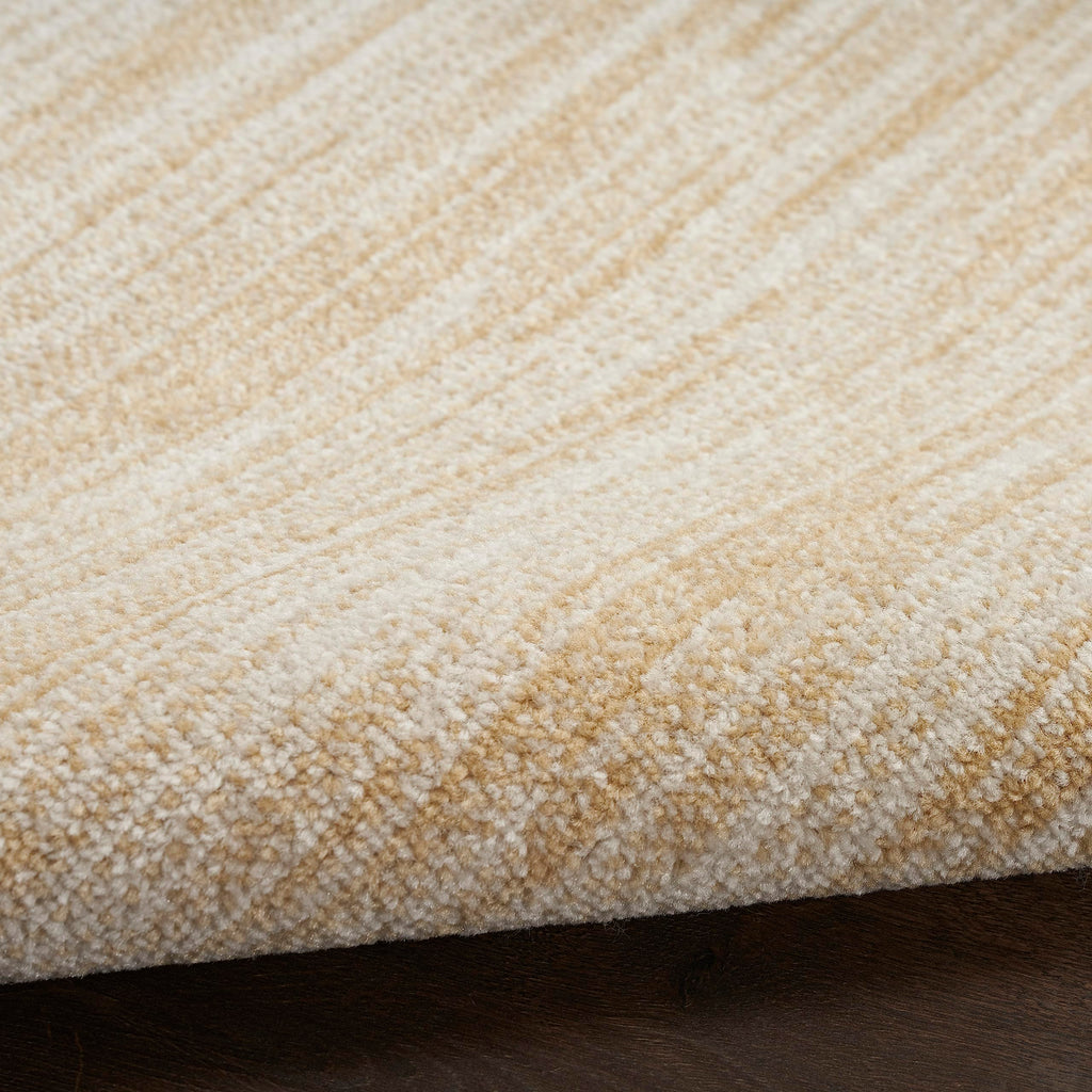 Essentials Ivory Gold 2' x 6' Area Rug - Easy Clean, Non Shedding, Bed Room, Living Room, Dining Room, Kitchen