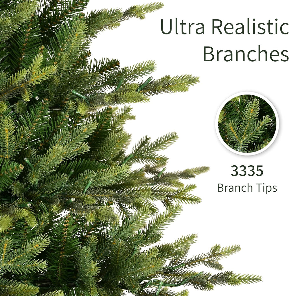 International 7.5ft Pre-Lit Slim Balsam Fir Christmas Tree