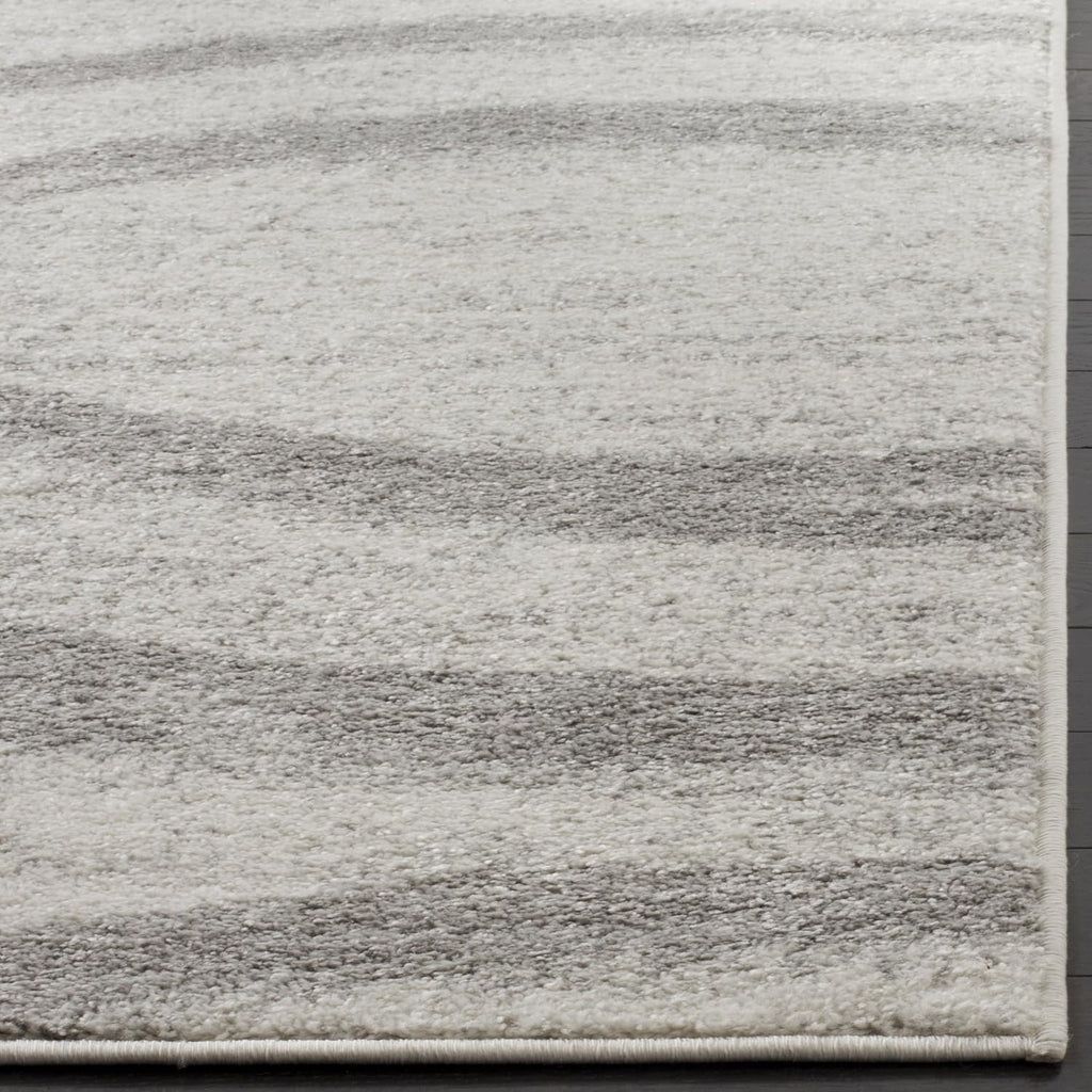 Area Rug 9x12 - Adirondack Collection - Large - Cream & Grey, Modern Wave Design, Non-Shedding & Easy to Clean, Ideal