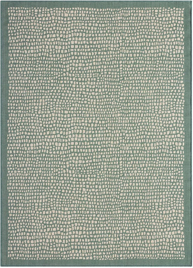 Marlin Transitional Indoor/Outdoor Area Rug, Green, 7'10"x10'2"