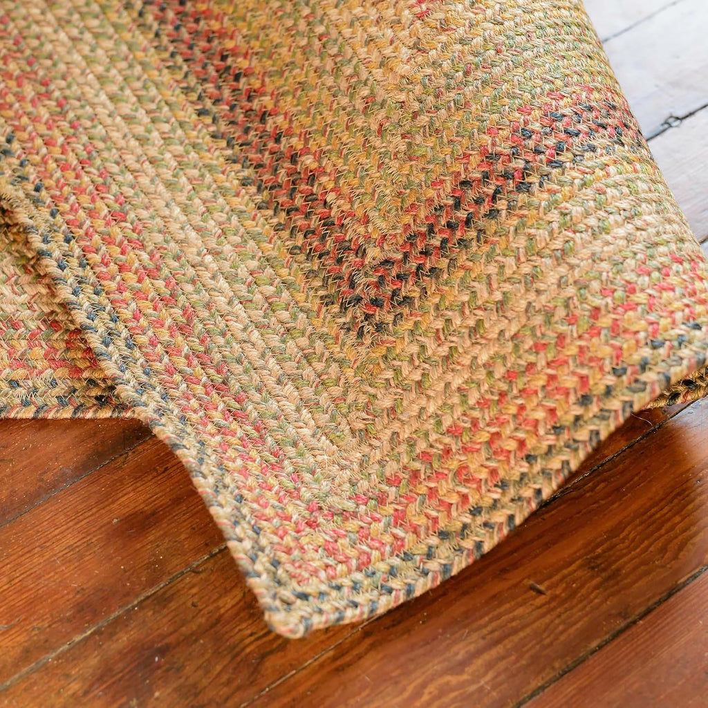 Kingston Oval Braided Rugs 20x30 - A Jute Braided Multi Colored Rug to Use, and Bathroom