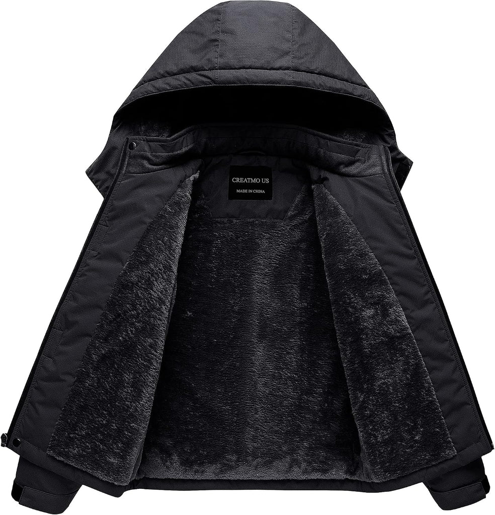 Boy's Waterproof Ski Jacket Warm Winter Snow Coat Windproof Snowboarding Rain Jacket