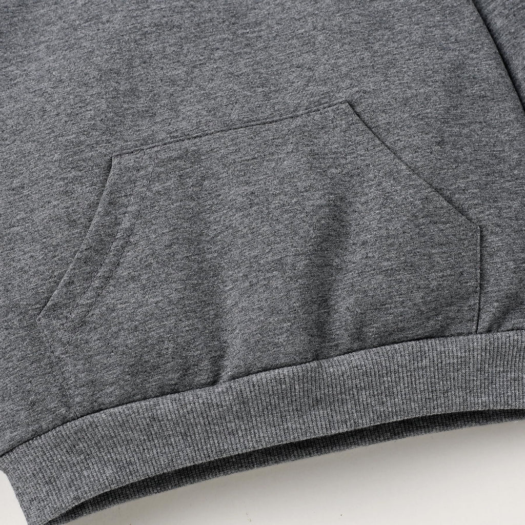 Baby Outfits for Girl Boy Toddler Sweatsuit Hoodie Set (Solid Color-Dark Gray, )