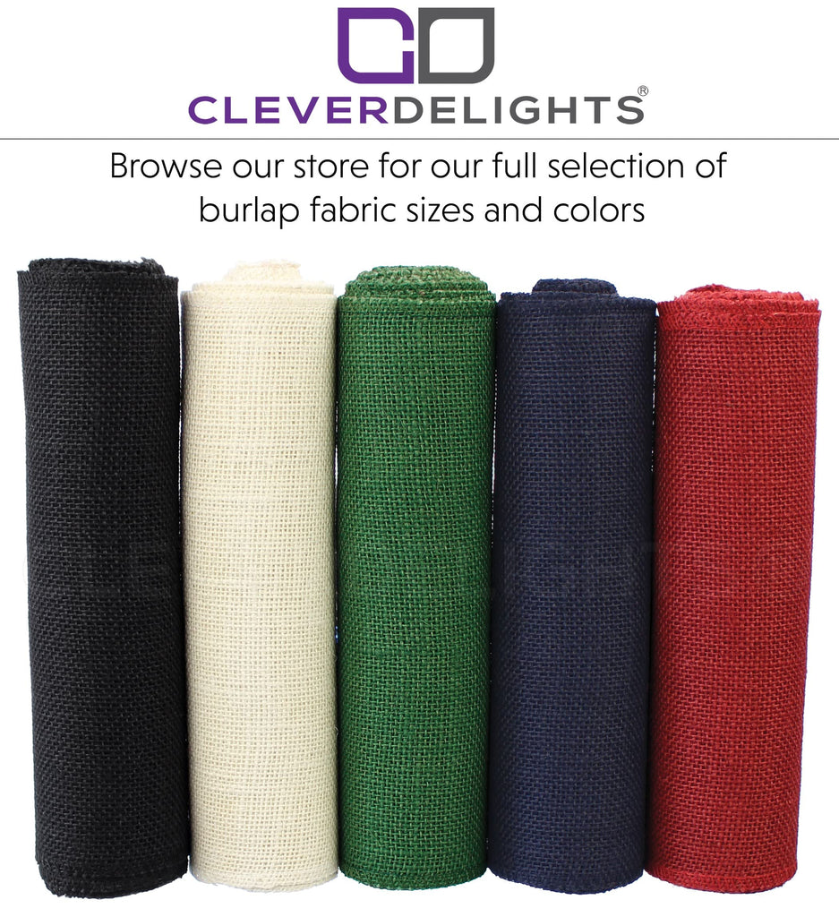 9" Red Burlap Roll - Finished Edges - 5 Yards
