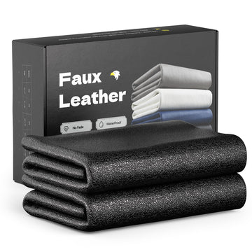 Faux Leather Upholstery, 1mm Thick, Waterproof & UV Resistant, Cotton Backing, Boat, Automotive, Crafting & Outdoor