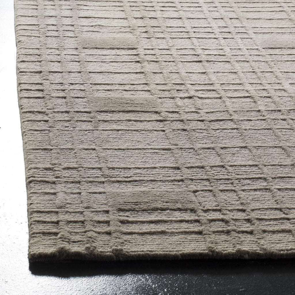 Tibetan 9' x 12' Slate Hand-Knotted Modern Premium Wool Area Rug