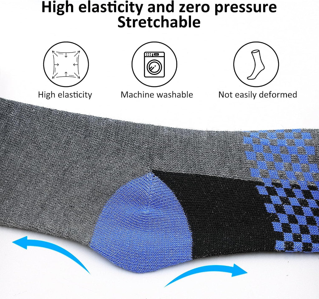 12 Pairs Boys Crew Socks, Kids Athletic School Socks