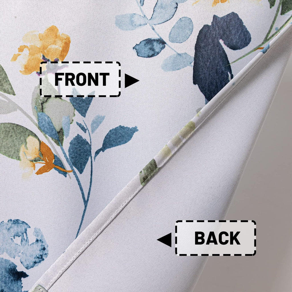 2 Pack Blackout Window Valance, 18 Inches Long Kitchen Window Curtains Over Sink Rod Pocket Pattern Valance Bedroom