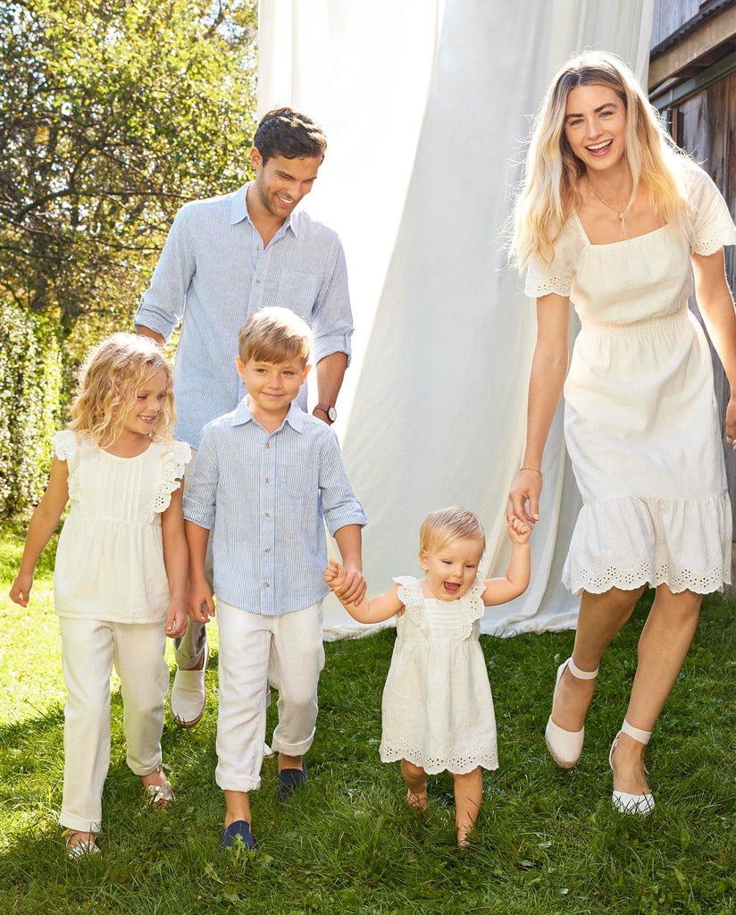 And Toddler Drawstring Linen Pants,Bisquit